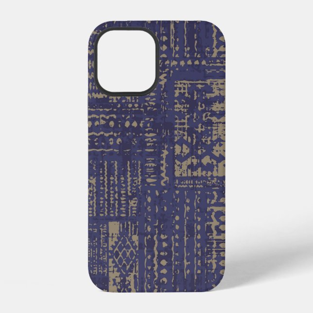 Modern abstract, contemporary surface pattern desi iPhone case (Back)