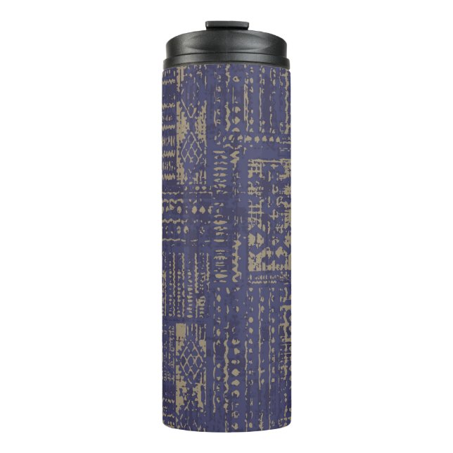 Modern abstract, contemporary surface pattern desi thermal tumbler (Front)