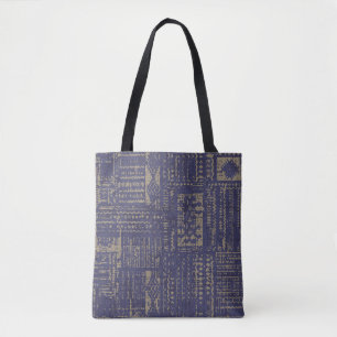 Modern abstract, contemporary surface pattern desi tote bag