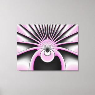 Modern Abstract Crazy Fractal Art Pattern Canvas Print
