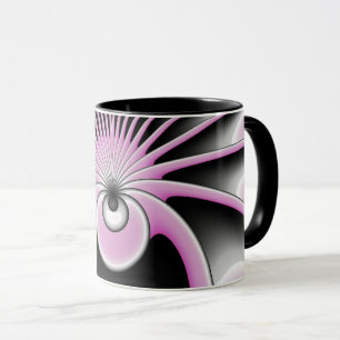 Modern Abstract Crazy Fractal Art Pattern Mug