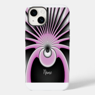 Modern Abstract Crazy Fractal Art Pattern Name iPhone 14 Case