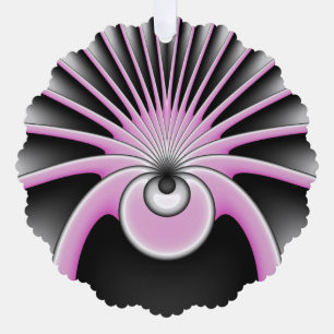 Modern Abstract Crazy Fractal Art Pattern Ornament Card