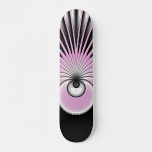 Modern Abstract Crazy Fractal Art Pattern Skateboard