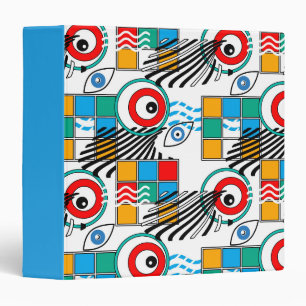 Modern abstract creative multicolored pattern binder