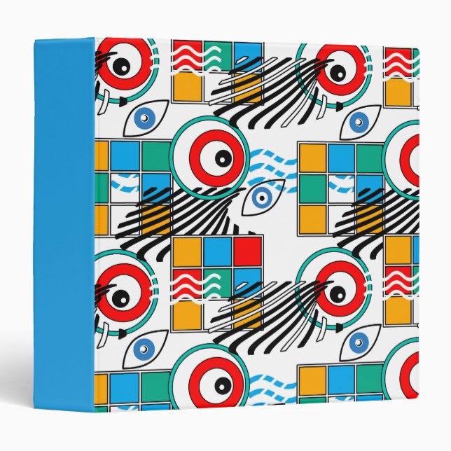 Modern abstract creative multicolored pattern binder (Front/Spine)
