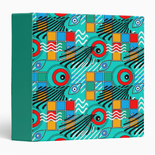Modern abstract creative multicolored pattern binder