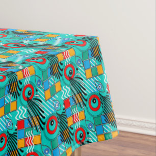Modern abstract creative multicolored pattern tablecloth