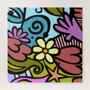 Modern Abstract Cubism Art Personalized Jigsaw Puzzle