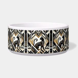 Modern Abstract Decorative Cat Ceramic Pet Bowl