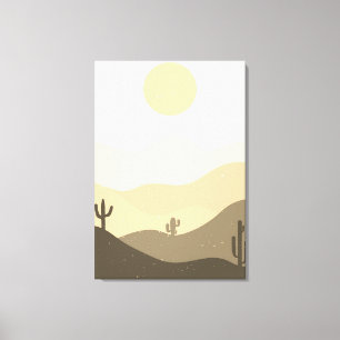 Modern Abstract Desert Canvas Print