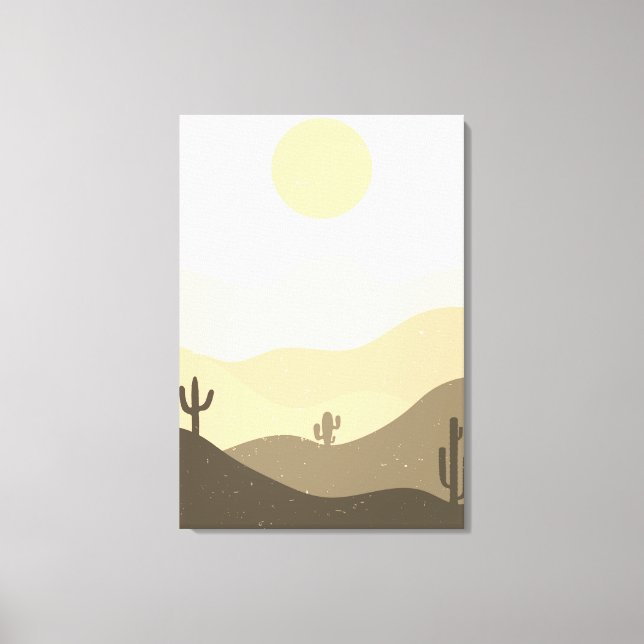 Modern Abstract Desert Canvas Print (Front)