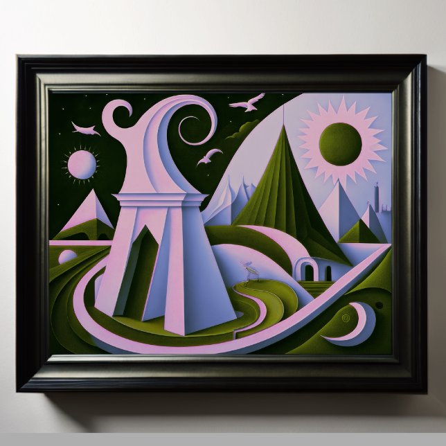 Modern Abstract Design Cubism Surrealism 4:5 Poster (Creator Uploaded)