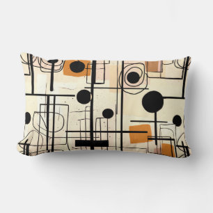 Modern abstract design, dynamic lines Throw Pillow