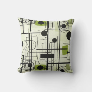 Modern abstract design, dynamic lines Throw Pillow