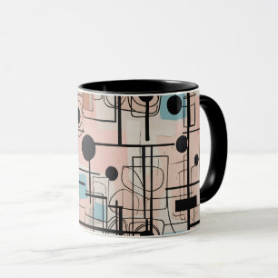 Modern abstract design, dynamic lines Throw Pillow Mug