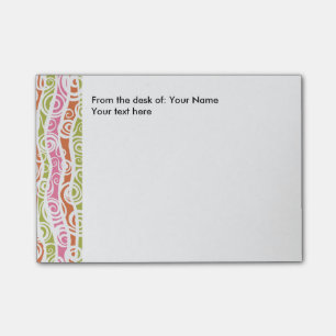 Modern Abstract Design From The Desk Of Post-it Notes
