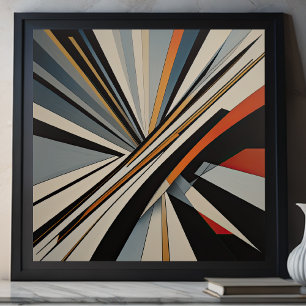 Modern Abstract Design Futurism 1:1 Poster