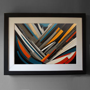 Modern Abstract Design Futurism 3:2 Poster