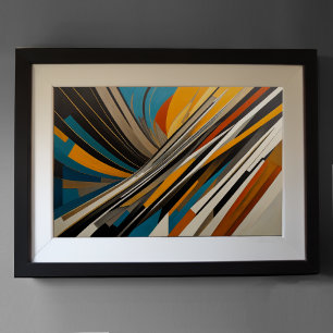 Modern Abstract Design Futurism 3:2 Poster