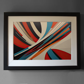 Modern Abstract Design Futurism 3:2 Poster