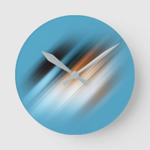 Modern Abstract Design Round Clock