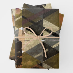 modern abstract design wrapping paper sheet