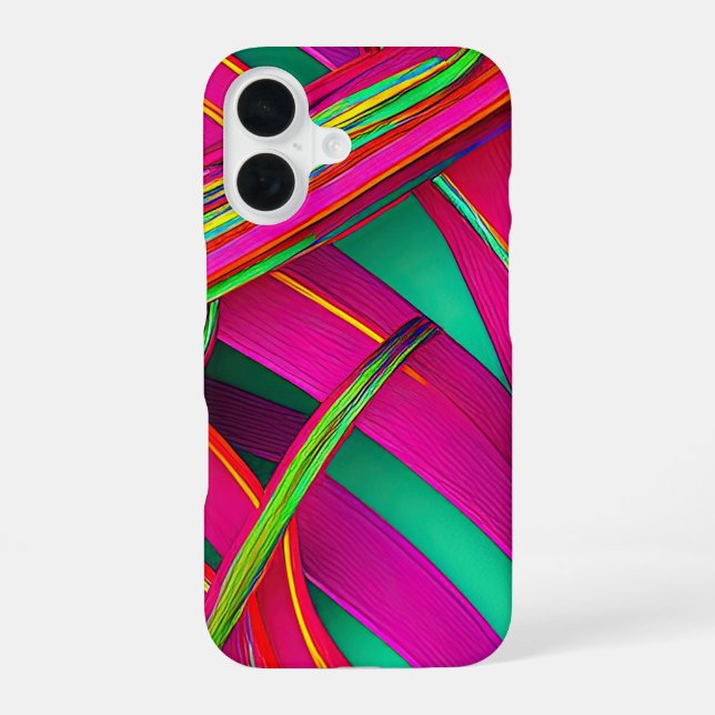 Modern Abstract Designs for Phones iPhone 16 Case (Back)