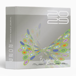 Modern Abstract Digital Butterfly Cool Artistic Binder