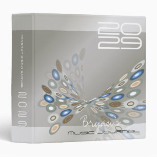Modern Abstract Digital Butterfly Cool Artistic Binder