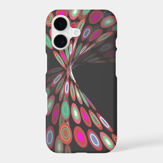 Modern Abstract Digital Fuchsia Butterfly Twist  (Back)