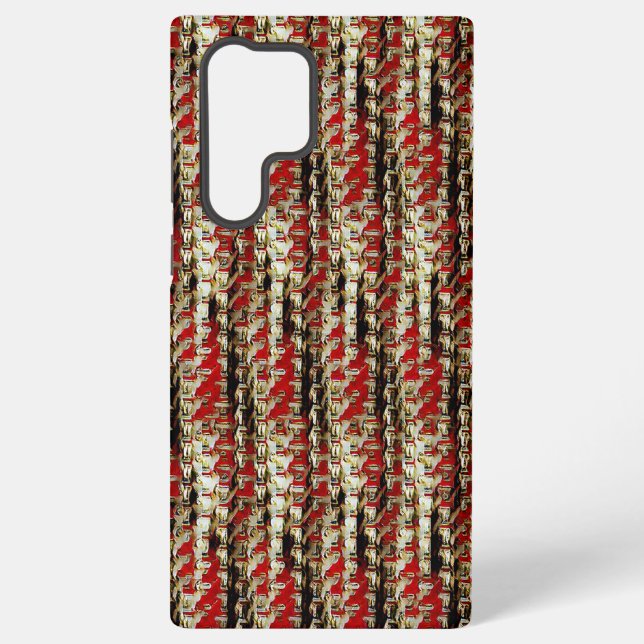 Modern abstract digital pattern design 1226 samsung galaxy s22 ultra case (Back)