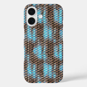 Modern abstract digital pattern design 1229 iPhone 16 case