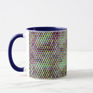 Modern abstract digital pattern design 1233 mug