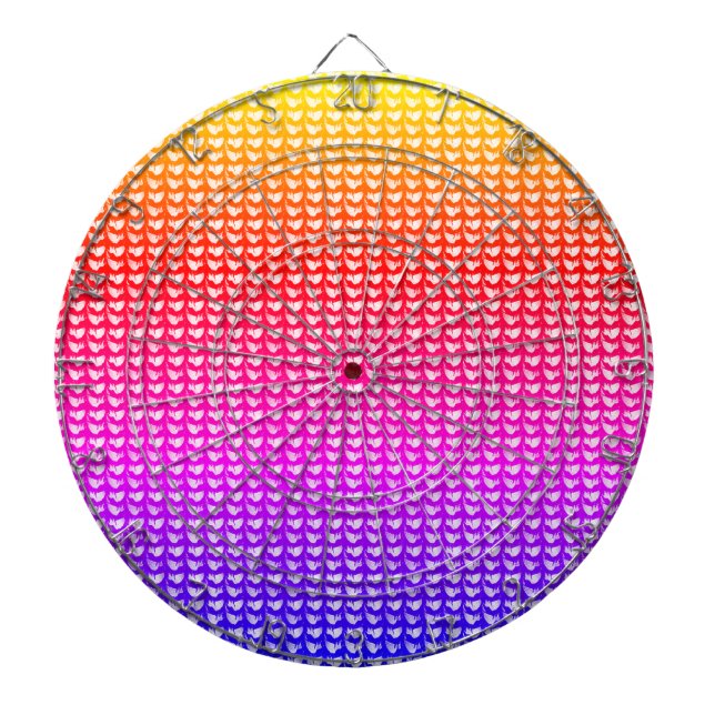 Modern abstract digital pattern design 1236 dartboard (Front)