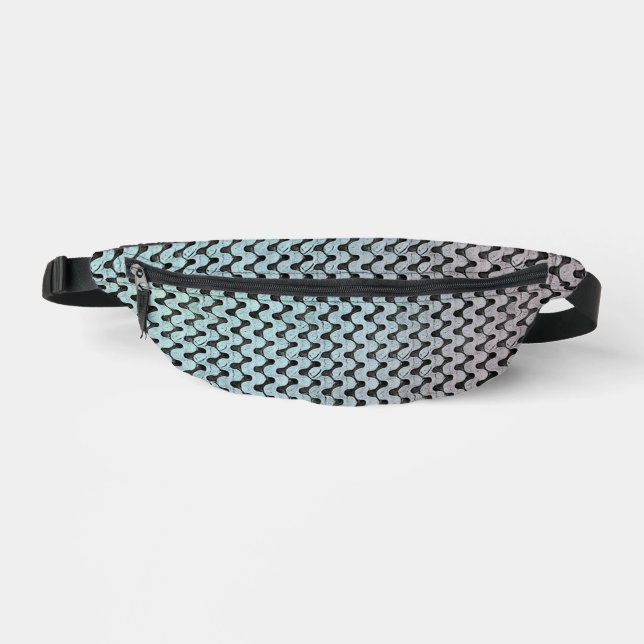 Modern abstract digital pattern design 1246 fanny pack (Front)