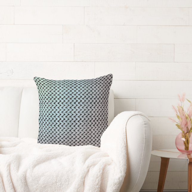 Modern abstract digital pattern design 1246 throw pillow (Couch)