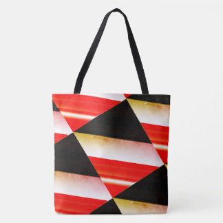 MODERN abstract draw in-black-white-red-yellow Tote Bag