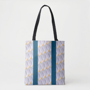 MODERN abstract draw in-  blue black orange grey  Tote Bag
