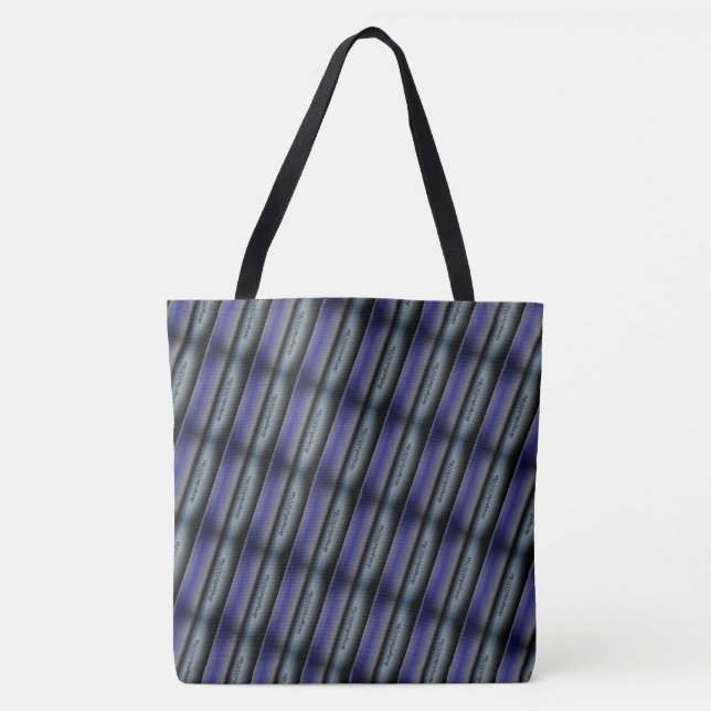 MODERN abstract draw in-blue-grey-black  Tote Bag (Front)
