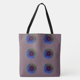 MODERN abstract draw in-Colour: #7D616C-blue-pink Tote Bag
