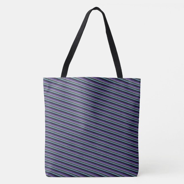 MODERN abstract draw in-deep-grey black purple  Tote Bag (Front)