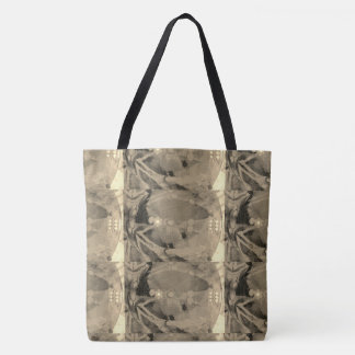 MODERN abstract draw in-light-brown-gold-black - Tote Bag