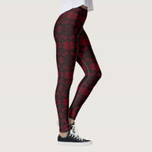 MODERN abstract drawing in-red-black-mosaic