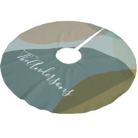 Modern Abstract Earthy Green Taupe Personalized