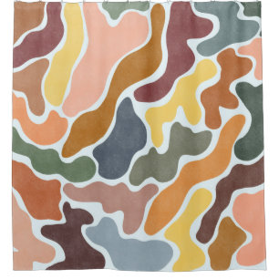Modern abstract, earthy tones illustration.