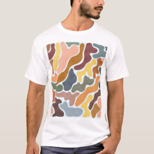 Modern abstract, earthy tones illustration. T-Shirt
