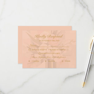 Modern Abstract Elegant RSVP Card