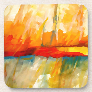 Modern Abstract Expressionist Painting Coaster
