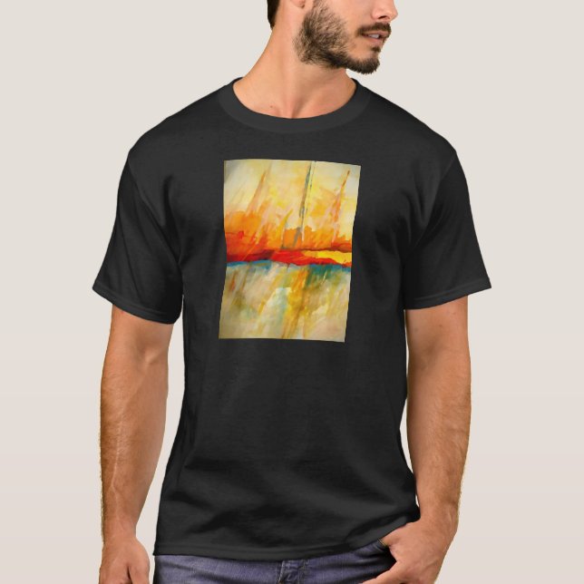Modern Abstract Expressionist Painting T-Shirt (Front)